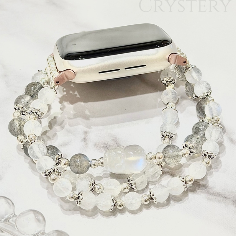 🌙Apple watch 水晶錶帶 | 拉長石✕ 藍月光石
