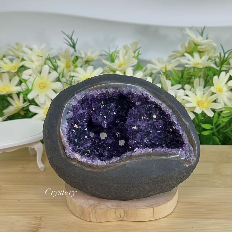 聚財納氣-迷你紫水晶洞(G)