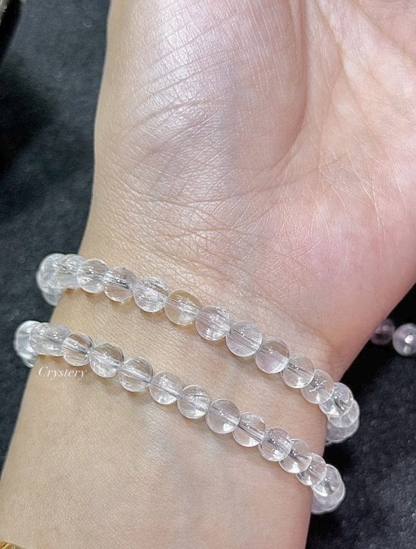 高等級拉絲白托帕石