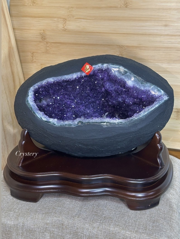 家中必備！聚財納氣-紫水晶洞O款