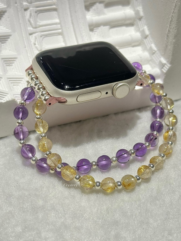 財運貴人籠總來🥰 | Apple watch 水晶錶帶 | 鈦晶x紫水晶：圖片 3