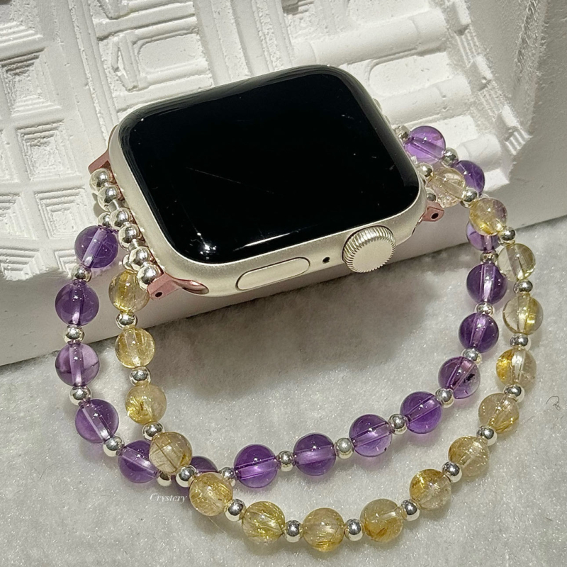 財運貴人籠總來🥰 | Apple watch 水晶錶帶 | 鈦晶x紫水晶