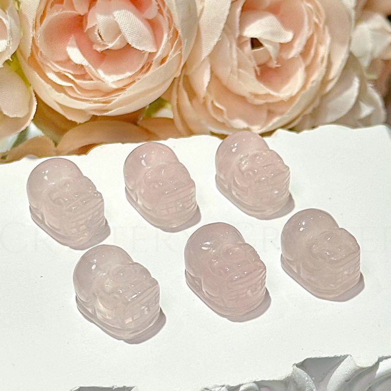 粉晶貔貅（人緣 感情 桃花）