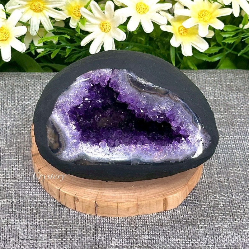 聚財納氣-迷你紫水晶洞A6款