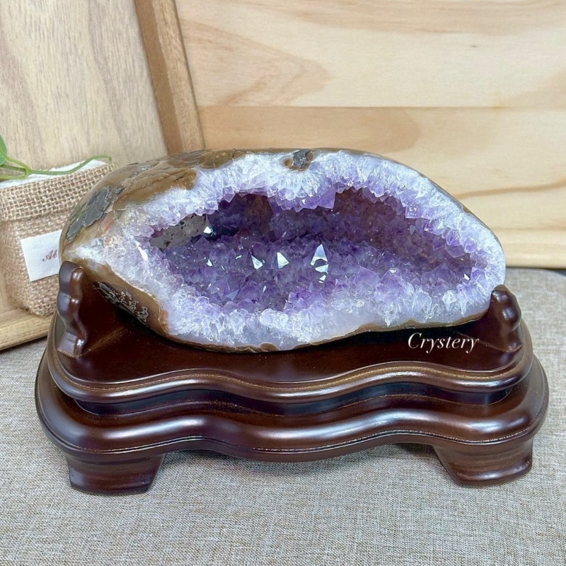 家中必備！聚財納氣-紫水晶洞C1款