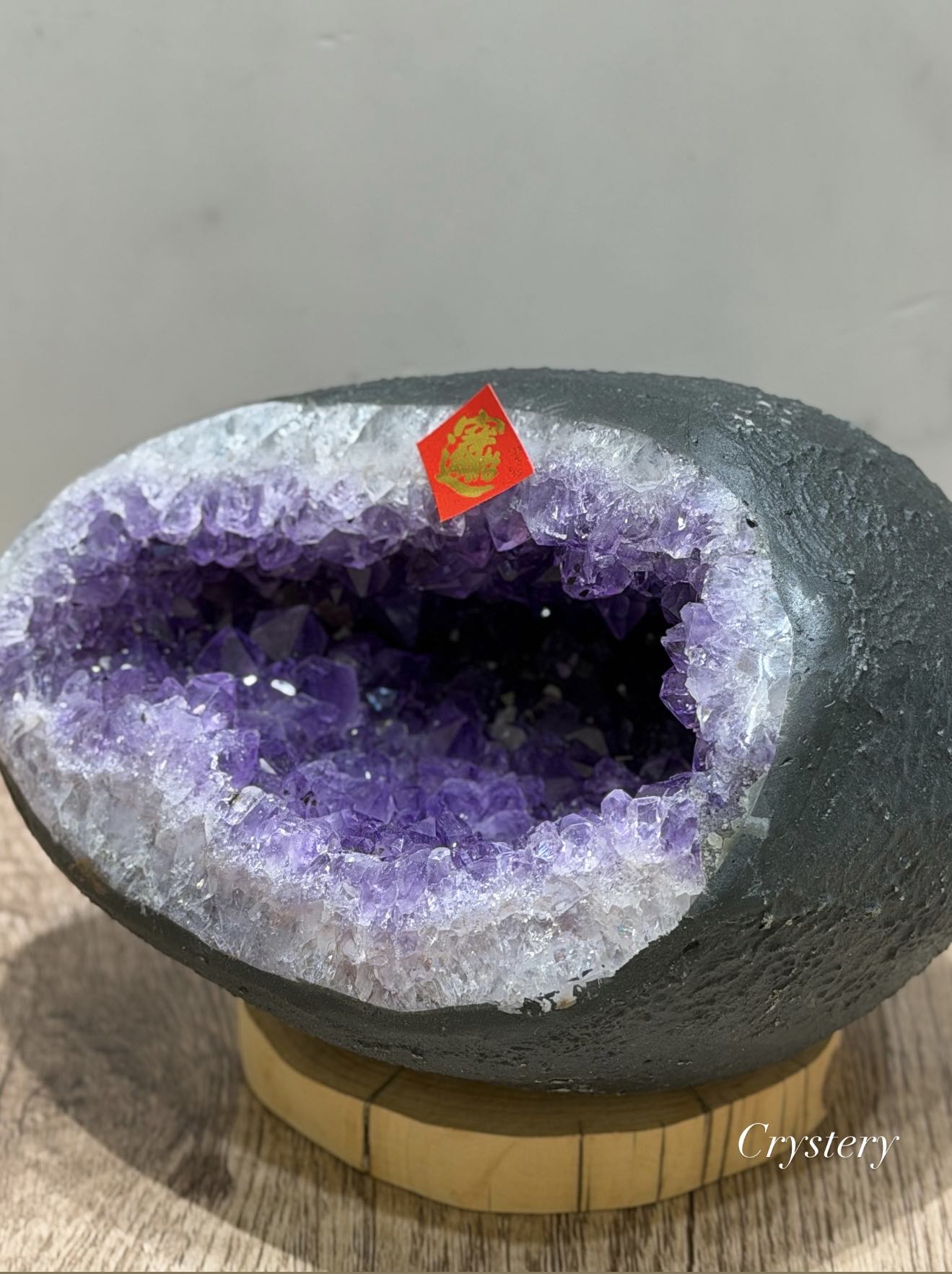 聚財納氣✨正能量擺件 迷你紫晶洞A1:圖片 3