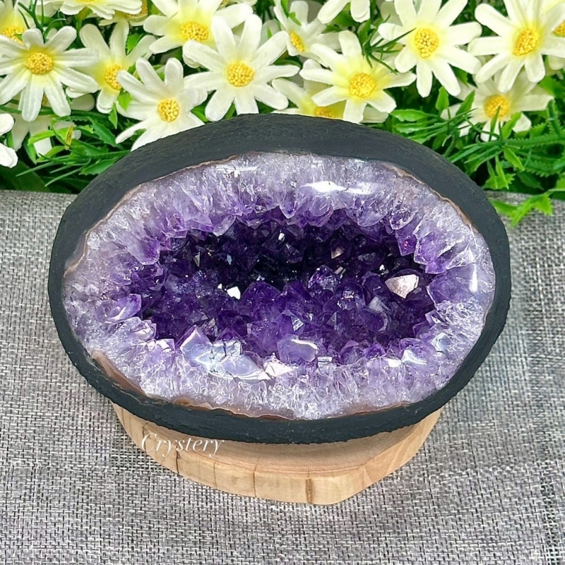 聚財納氣-迷你紫水晶洞A17款