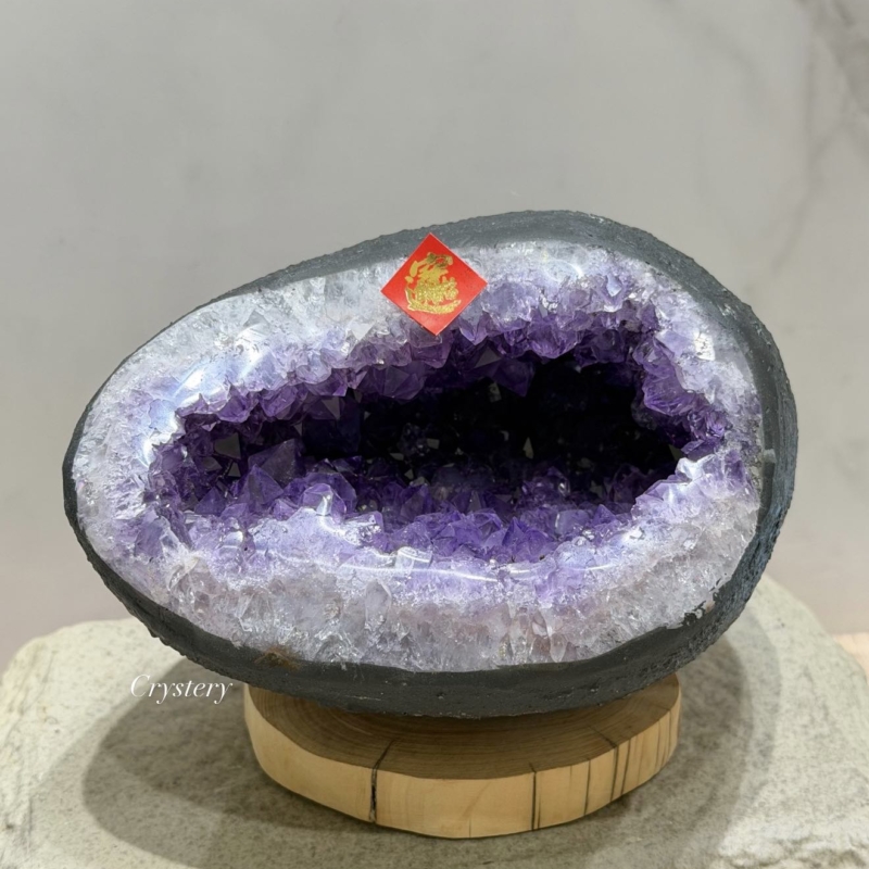聚財納氣✨正能量擺件 迷你紫晶洞A1