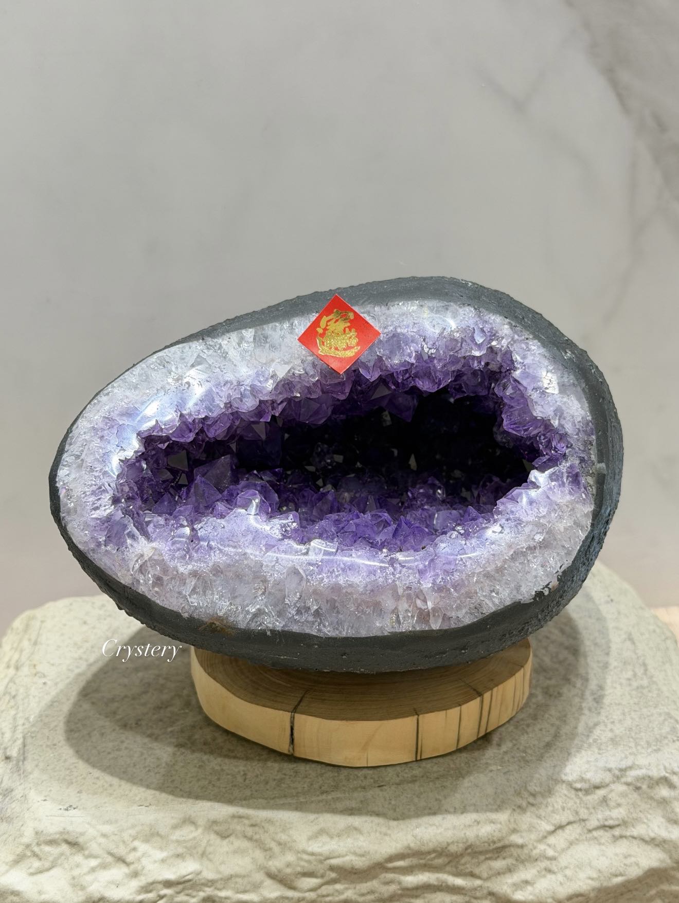 聚財納氣✨正能量擺件 迷你紫晶洞A1