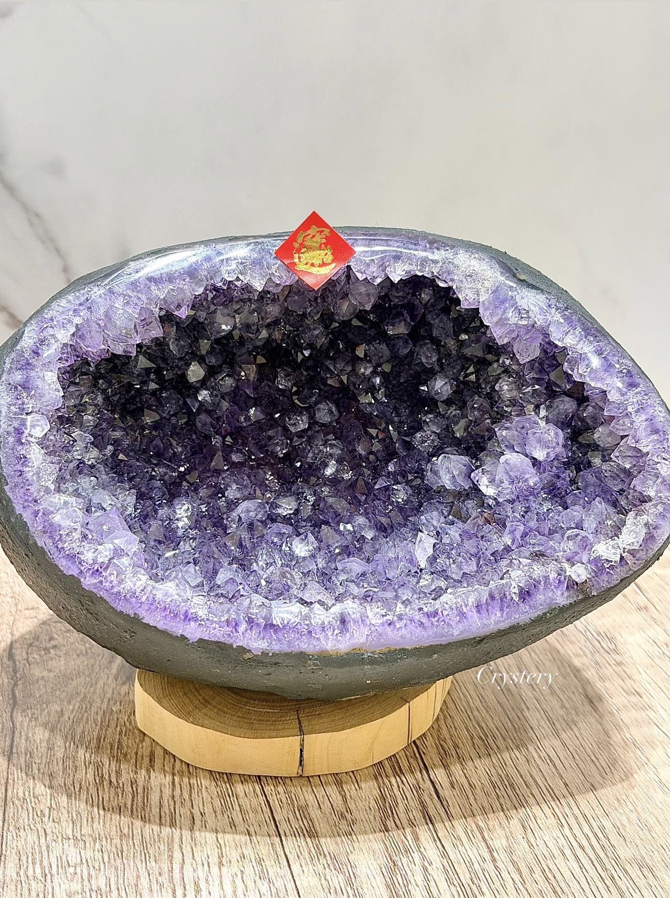 聚財納氣✨正能量擺件 迷你紫晶洞A3:圖片 2