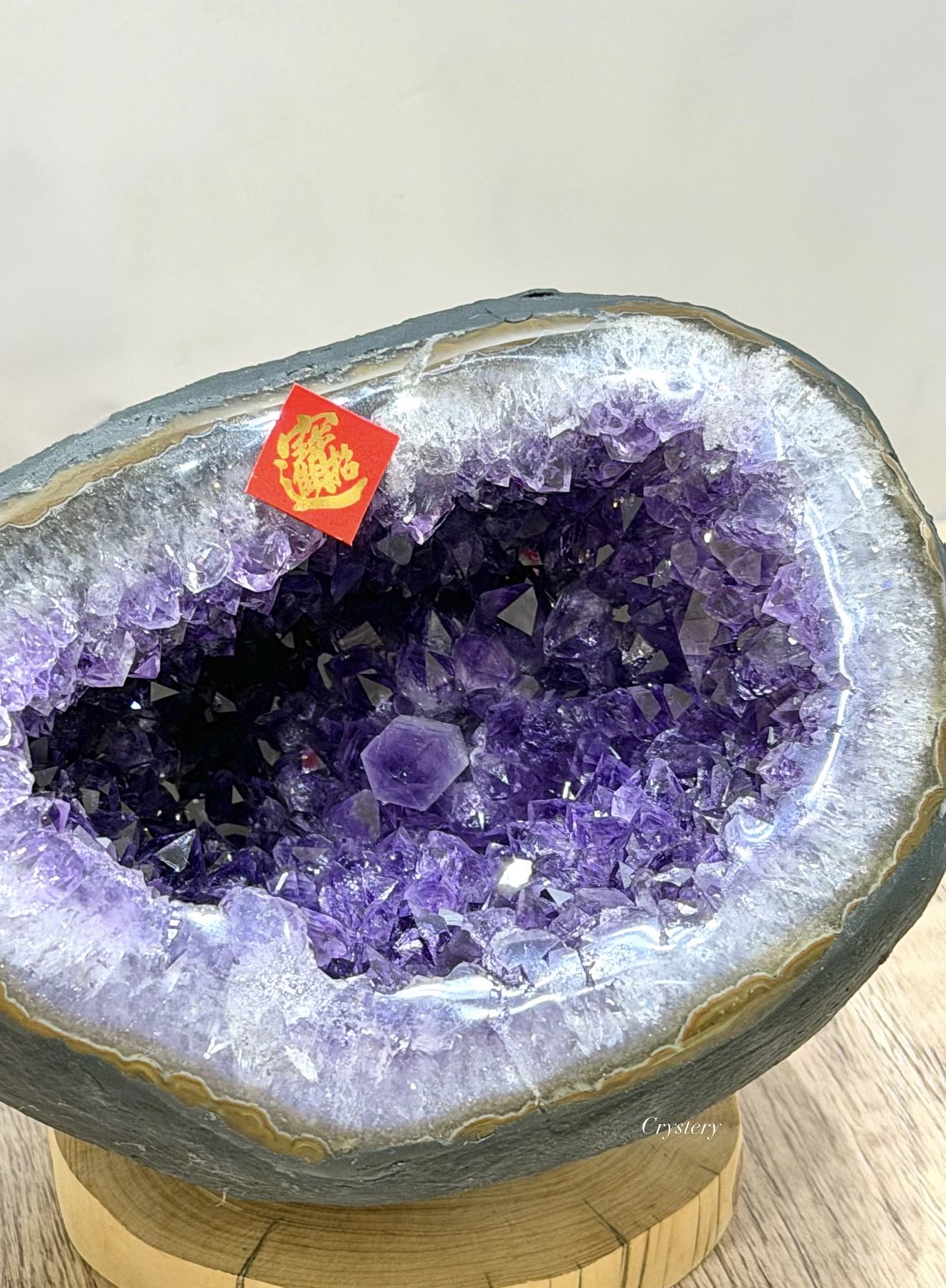 聚財納氣✨正能量擺件 迷你紫晶洞A17:圖片 4