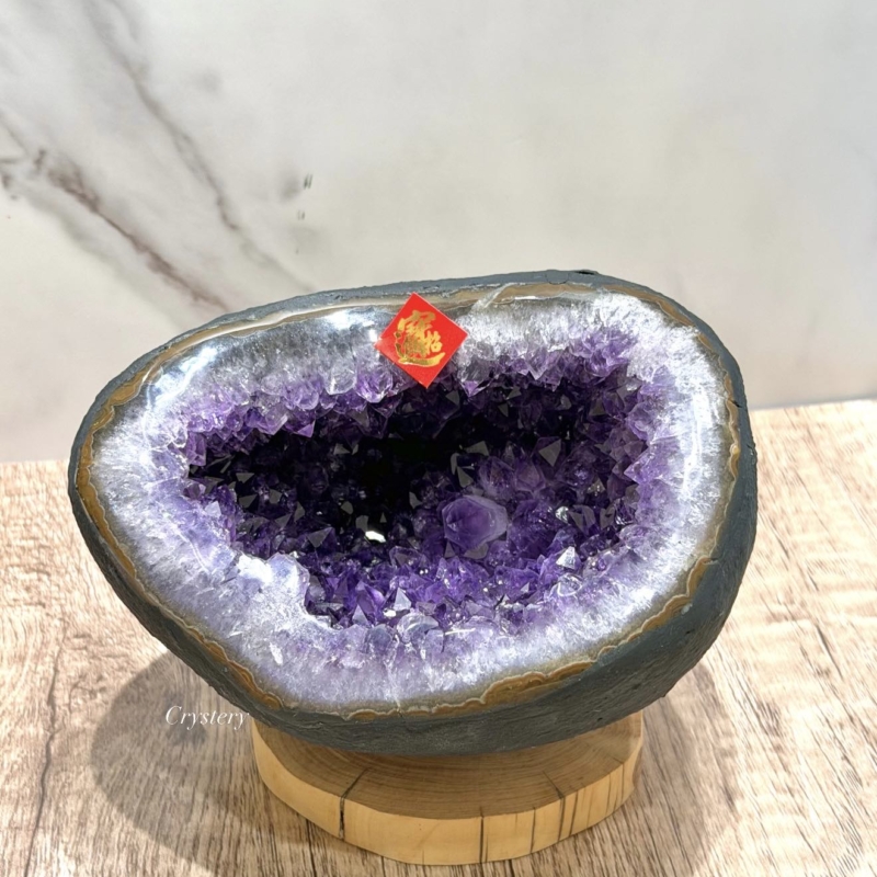 聚財納氣✨正能量擺件 迷你紫晶洞A17