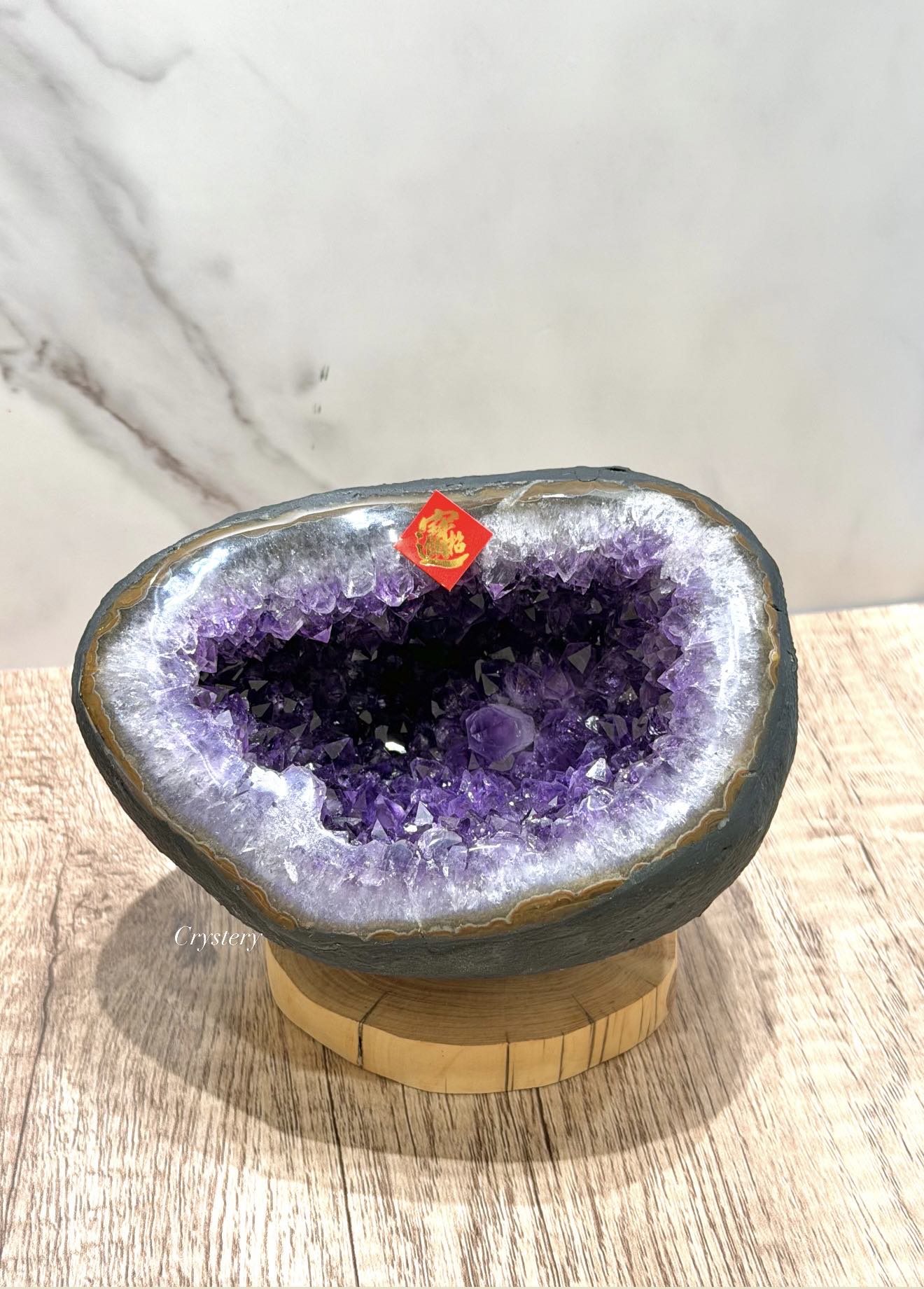 聚財納氣✨正能量擺件 迷你紫晶洞A17