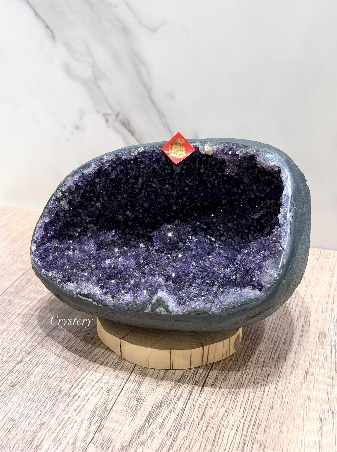 聚財納氣✨正能量擺件 迷你紫晶洞A2:圖片 3
