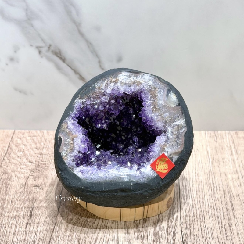 聚財納氣✨正能量擺件 迷你紫晶洞A8