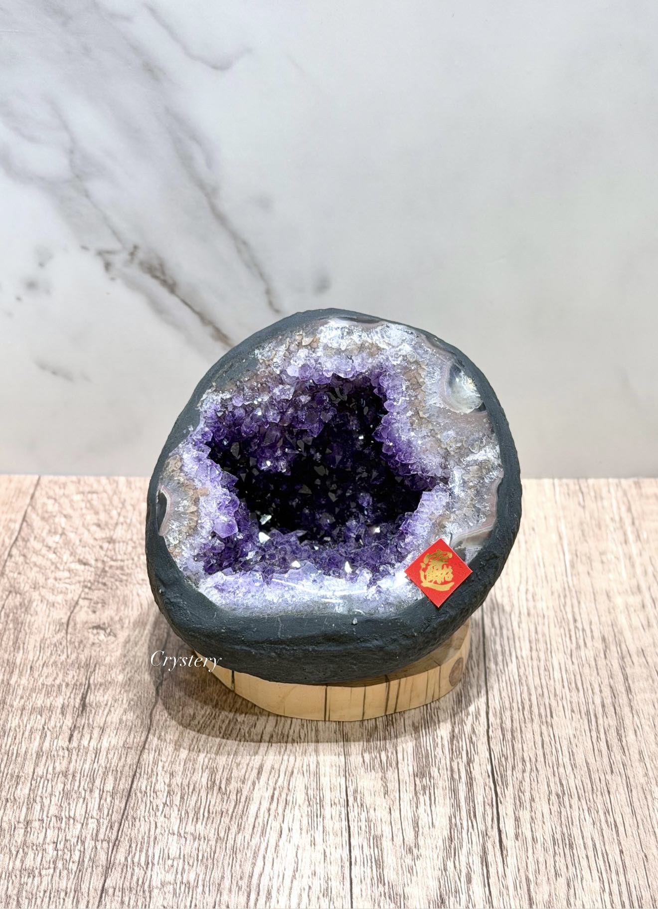 聚財納氣✨正能量擺件 迷你紫晶洞A8