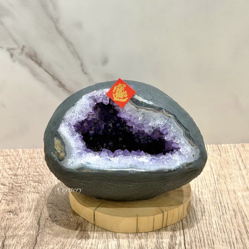 聚財納氣✨正能量擺件 迷你紫晶洞A12