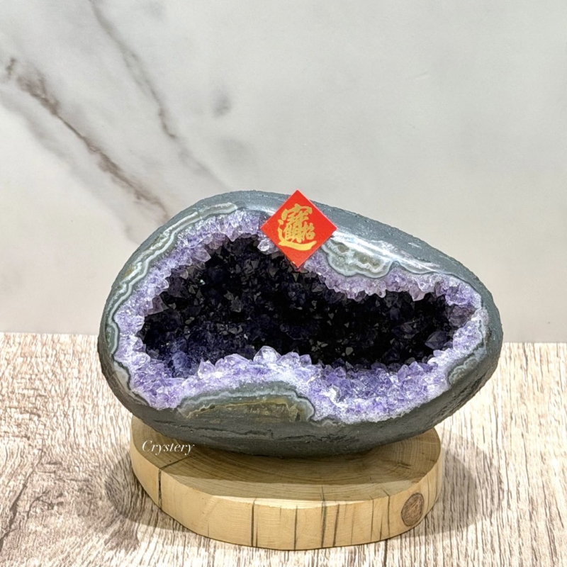 聚財納氣✨正能量擺件 迷你紫晶洞A13