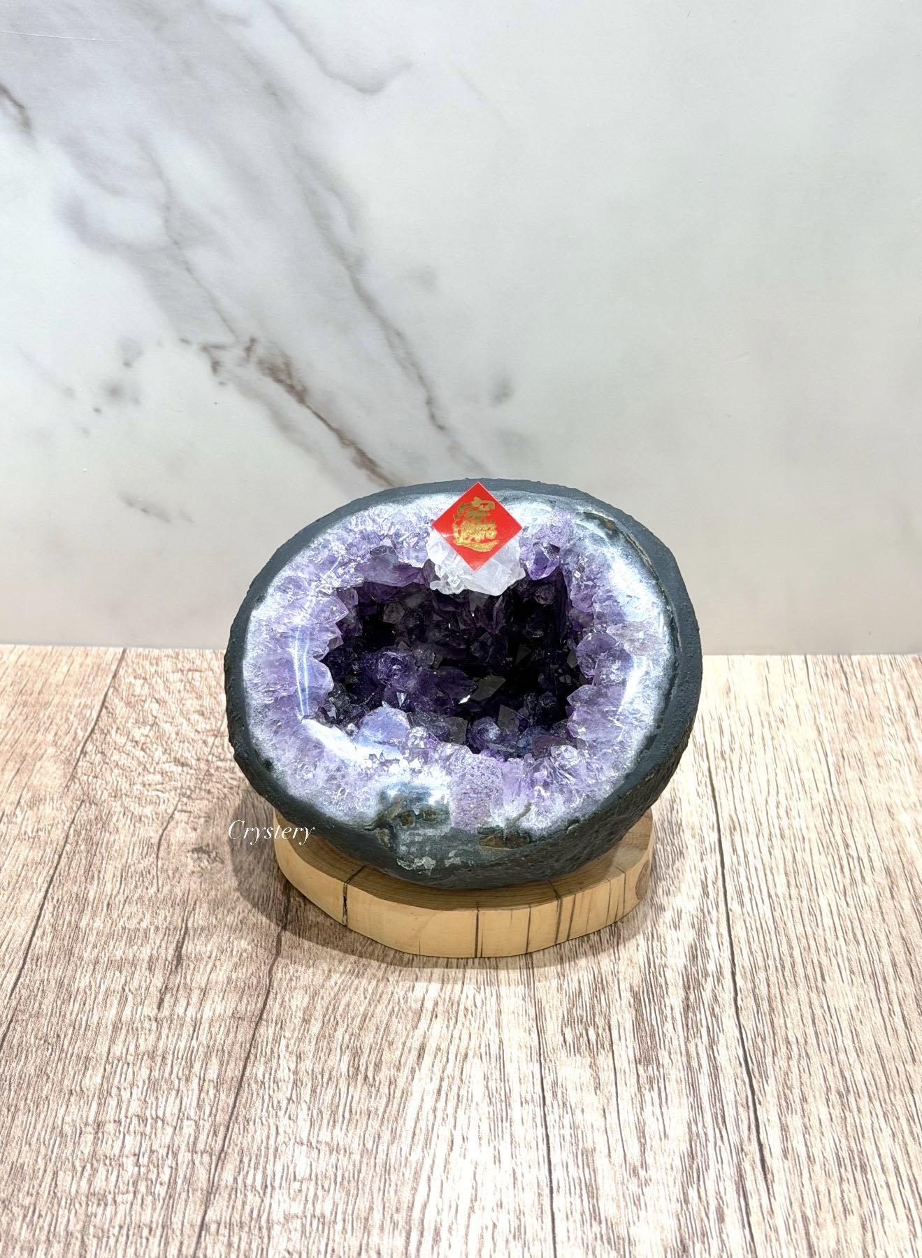 聚財納氣✨正能量擺件 迷你紫晶洞A10