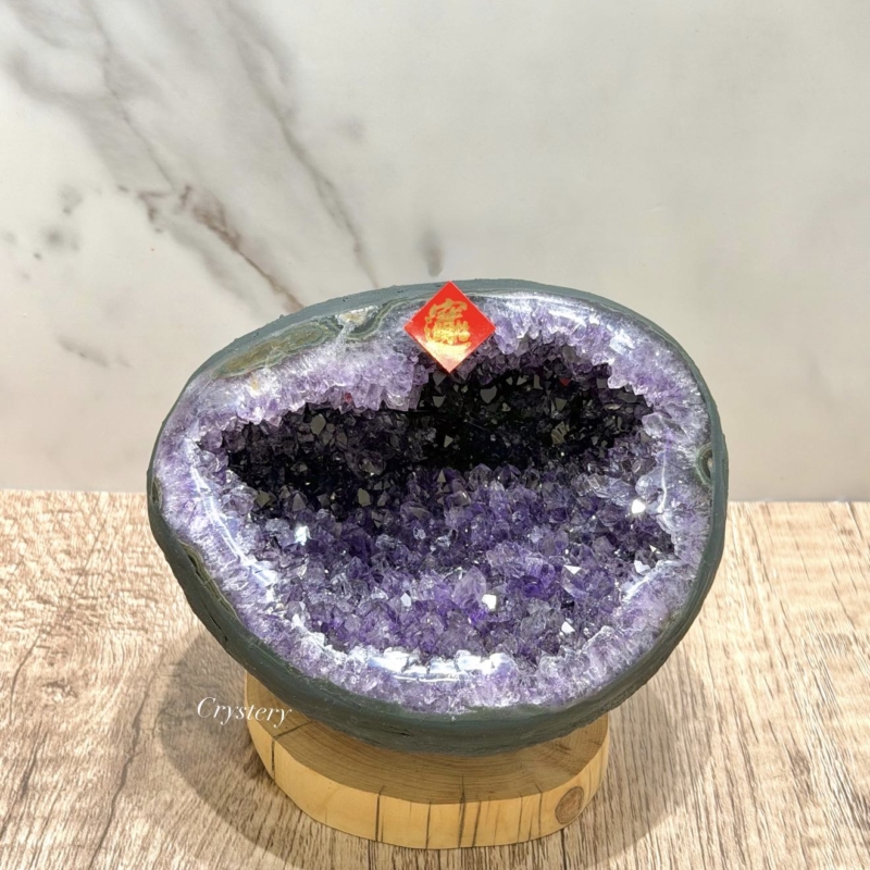聚財納氣✨正能量擺件 迷你紫晶洞A19